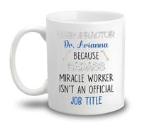 Chiropractor Because Badass Miracle Worker Tea Cup Unique Travel Mug Durable Coffee Mug Novelty Gift Foe Mom Sister Office 330ml