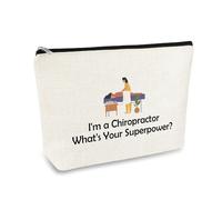 Chiropractor Graduation Gifts for Therapists Women Thank You Therapist Gifts for Chiropractors Retirement Birthday Gifts for Chiropractor Cosmetic Gift Bag for Physical Therapist Makeup Cosmetic Case