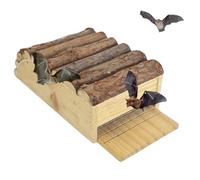 Chiroptera Roost Wooden Nesting Hut, Outdoor Maternity Shelter, Ventilated Predator Protection, Stable Wall Installation | Forest Orchard Meadow Rive