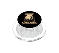 Chirp Chaser Bird Watcher Moonlight Silhouette PopSockets PopGrip for MagSafe