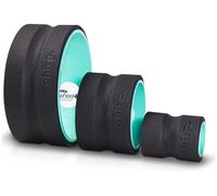 CHIRP Wheel Stretcher & Massager - Pack of 3 (4", 6", 10"), Black