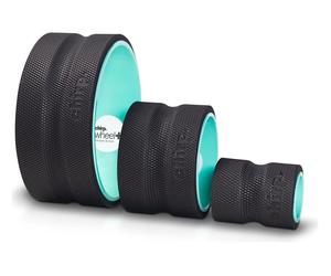 CHIRP Wheel Stretcher & Massager - Pack of 3 (4", 6", 10"), Black
