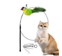Chirping Bird Cat Toy, Birds for House Cats - Chirping Neck Toy in Bird Shape | Built-in Cat Wand with Motion Sensor as Replacement for Interactive Cat Toy for Pets