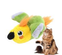 Chirping Bird Cat Toy Chirping Sound Rechargeable Plush Moving Parrot | Flapping Wings Moving Cat Toy for Kitten Puppy Small Dog Pet Stimulation Exercise Hunting Boredom