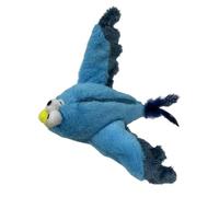 Chirping Bird Cat Toy - Electric Interactive Teaser, Rechargeable Hunting Simulator, Motion Activated Sensors, Flapping Wing Sound Effects, Pet Amusement Supplies, Medium Sparrow Brown