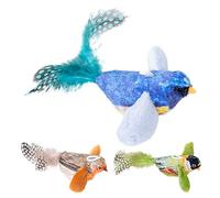 Chirping Bird Cat Toys | Squeaky Puzzle Toys for Kittens, Simulated Bird Sounds for Bored Indoor Cats