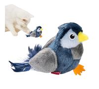 Chirping Bird Toy, Interactive Cat Toy, Realistic Sound with Flying Motion, Indoor Game Against Boredom Enriching Accessory Stick, Entertainment Toy for Playtime