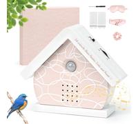 Chirping Box Bird Chirping Box, Bird Chirping Motion Sensor Box, Natural Sounds Box with Lights/Timer/12 Songs, White Noise Bird Chirping for Toilet, Spa and Relaxation