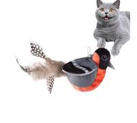 Chirping Cat Toy - Interactive Bird Design, Realistic Flutter Wings, Automatic Motion Sensor | Entertainment Game Time, Cat Hunting Exercise en interiore