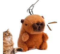 Chirping Cat Toy - Interactive Fluttering Hedgehog Mahjong Capybara - Beeping Interactive Toy with Catnip, Against Boredom Enrichment Game for Cats Kittens in the House