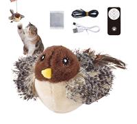 Chirping Fluttering Bird - Cat Toy, Electric Interactive | Catnip Catnip, Rechargeable, Fluttering Sounds is This Cat Toy