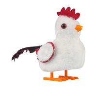 Chirping Rooster Plush - Electronic Walking Chicken Toy, Interactive Educational Sensory Toy For Kids, Birthday Cute Moving Stuffed Animal With Sound Effects For Play And Learning