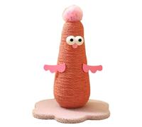 Chirpy Chicken Scratcher: 4 Vivid Hues! Hand - Crafted from Durable Sisal, It’S an Interactive Wonderland That Satisfies Your Cat’S Natural Instincts, Delivering Endless Scratching Fun! (Pink)