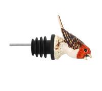 Chirpy Top Wine Pourer Bird Wine Decanter Pour Spout Silver | Alloy Bottle Spout Pourer, Built-in Cap, Precise Serving for Liquor Bottles, Home Entertaining and Bars
