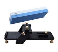 Chisel Sharpener, 6000# & 1000# Double Sided Woodworking Sharpening Stones, Aluminum Alloy Non-Slip Fixed Angle Sharpener, Whetstone for Wood Carving Chisels (2 Pcs)