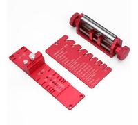 Chisel Sharpening Jig, Honing Guide for Woodworking Chisels and Planes Width 0.1" to 2.8", Metal Chisel Sharpening Kit with Angle Fixture and Angle Gague, Red Pink