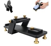 Chisel Sharpening Jig, Sharpening Stones for Chisels with Adjustable-Angle, Non-Slip Base & Double-Sided Whetstone, Professional Tools for Households & Woodworking (Base)