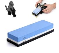 Chisel Sharpening Jig, Sharpening Stones for Chisels with Adjustable-Angle, Non-Slip Base & Double-Sided Whetstone, Professional Tools for Households & Woodworking (1000/6000 Whetstone)