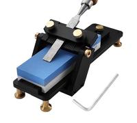 Chisel Sharpening Kit - Aluminum Adjustable Silent Sharpening Guide & Stone Holder | Scissors & Planes Sharpening Tool For Carpenters, Carpenters, Furniture, Crafts,