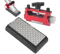 Chisel Sharpening Kit, Diamond Sharpening Stones, Equipped with Honing Guide, with Cowhide Box Base 18 CM * 9 CM * 3 CM Sharpening Stone, Chisel Sharpener with 400/1000 Grit