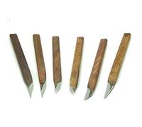 Chisels, 6 Piece Wood Carving Tools Set Tungsten Steel Sculpting Knife Kit Clay Sculpting Carving Tool Set for Wood Blocks Softwoods Beginners Projects