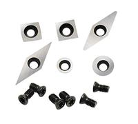 Chisels, 6Pcs Carbide Cutters Inserts Set for Wood Lathe Turning ToolsSupplied with 6 Screws for Most Shapes Size Woodturning Tools
