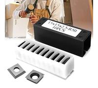 Chisels, Carbide Cutters Inserts Set 10Pcs Square Woodturning Replacement Insert Cutter Set Combination Set for Wood Lathe Turning Tools for Woodworking Woodturning Tool