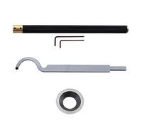 Chisels, Swan Neck Hollower Carbide Tipped Lathe Chisel M-INI Tools Bar Wood Turning Tool Set Wit 8.9Mm Round Carbide Insert Cutter for Wood Hobbyist Or DIY Or Carpenter Big Hollow Knife