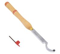 Chisels, Turning Lathe Tool Set Big Bend Parting Tool with Wrench Cemented Carbide Lathe Finisher Tool for Wood Hobbyist Or DIY Or Carpenter