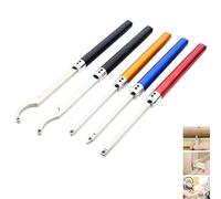 Chisels, Turning Lathe Tool Set Interchangeable Parting Tool with Aluminum Handle Steel Lathe Finisher Tool for Wood Hobbyist Or DIY Or Carpenter