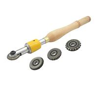 Chisels, Wood Carving Chisel Set Texture Wood Turning Tool with 4 Replacement Heads Thread Sprail Texturing and Spiralling System Woodworking Tools
