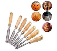Chisels, Wood Carving Tools Knife Kit for Rubber Small Pumpkin Soap Vegetables and More for Kids & Beginners with Reusable Pouch