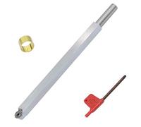 Chisels, Wood Turning Tool Carbide Tipped Lathe Chisel Finisher Tool Bar with Ci3 12Mm Round Carbide Insert Cutter for Wood Hobbyist Or DIY Or Carpenter Not Include Handle