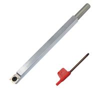 Chisels, Wood Turning Tool Carbide Tipped Lathe Chisel Rougher Tool Bar 8.68 Inches with 14Mm Square Carbide Insert for Wood Hobbyist Or DIY Or Carpenter Handle Not Include