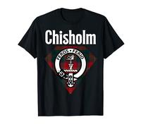 Chisholm Clan Scottish Name Coat Of Arms Tartan T-Shirt
