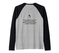 Chisholm quote seat at table chair EQUALITY NOW Shirley C Raglan Baseball Tee