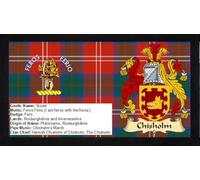 Chisholm Scottish Clan Scotland Bar Mat Runner Pub Home Great Souvenir