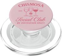 Chismosa Social Club Funny Latina Retro Wine Lovers PopSockets PopGrip for MagSafe