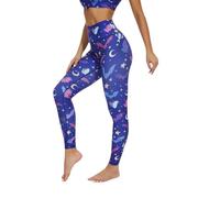 Chisportate High Waisted Women Yoga Pants 4 Way Strecthy Fashion Bat Halloween Costumes Pattern Full Length Tummy Control Super Soft Workout Athletic Sports Leggings