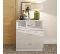 Chiswick Gloss White 3 Drawer Modern Chest of Drawers LUXURY LIFE White One Size