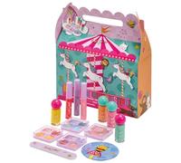 Chit Chat Beauty Blockbuster Makeup Gift Set for Kids - All-in-One Girls Beauty Kit with Eyeshadows, Lip Glosses, Blusher, Mascara, Nail Varnishes, Mirror & Nail File - Vegan Friendly & Cruelty Free