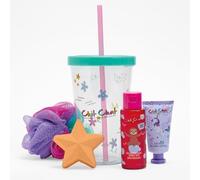 Chit Chat Bubble Cup Kids Bath Gift Set - Children’s Bath Time Treat | Colour-Changing Bubble Bath, Body Wash, Bath Fizzer & Shower Sponge in Cup with Straw, Vegan, PETA Approved