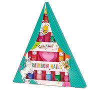 Chit Chat Rainbow Nail Painting Kit For Kids Pedicure Manicure Home Makeover Girls Nail Polish Varnish Gift Set