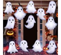 Chitidr 12 Pcs 13.78'' Halloween Inflatable Outdoor Decorations Large Halloween Inflatable Hanging Ornaments PVC Ghost Yard Decorations Blow up Ghosts for Halloween Party Decor