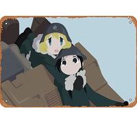 Chito, Yuuri, Girls' Last Tour Anime Poster Home Wall Art Decoration Retro Metal Tin Sign 8x12 inch