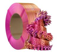 Chitu Systems 3D Printer Filament Refill Without Spool 1.75mm, Silk Tri-Color Red Gold Purple 1kg/2.2lb Suitable for Bambu Lab Reusable Spool
