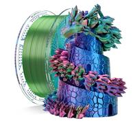 Chitu Systems Conjure Silk PLA 3D Printer Filament, 1.75mm Tri-Color Filament, Silk Hot Pink Blue Green 3D Printing Filament 1KG/2.2lb