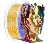 Chitu Systems Conjure Silk PLA 3D Printer Filament, 1.75mm Tricolor Filament, Silk Blue Gold Red 3D Printing Filament 1KG/2.2lb
