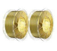 Chitu Systems Conjure Silk PLA 3D Printer Filament 2KG/4.4lbs, 1.75mm Dual Color Filament, +/-0.02mm Precision, Silk 3D Printing Filament, Black Gold
