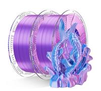 Chitu Systems Conjure Silk PLA Dual Color Filament, Rose Sky Blue Filament, Diameters 1.75±0.02 mm 3D Printer Filament 2x1KG/4.4lb